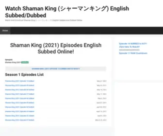 Watchshamanking.com(Shaman KingEpisodes English Subbed Online) Screenshot