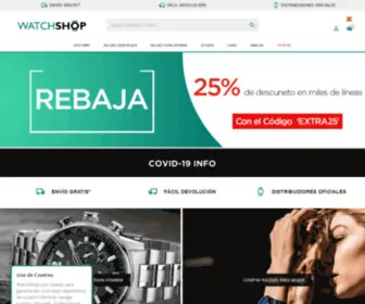 Watchshop.es(Increibles precios en relojes de hombre y de mujer sobre 150 marcas de relojes) Screenshot