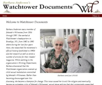 Watchtowerdocuments.org(Barbara Anderson's Watchtower Documents) Screenshot