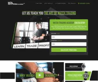 Watchtradingacademy.com(Watch Trading Academy) Screenshot