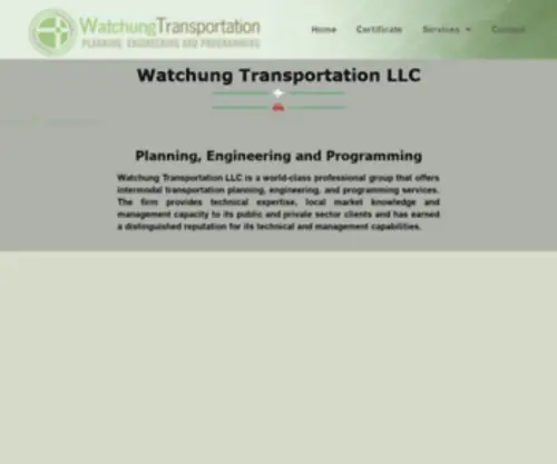 Watchungtrans.com(Planning, Engineering and Programming) Screenshot