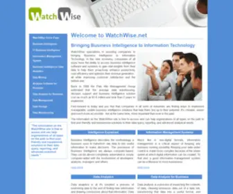 Watchwise.net(Bringing Business Intelligence to Information Technology) Screenshot