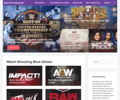Watchwrestling247.com(Watch Wrestling Online) Screenshot