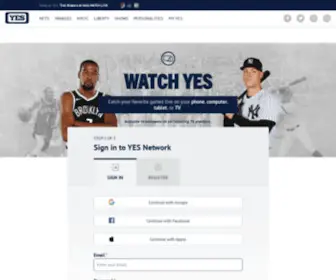 Watchyesnetwork.com(Yes network) Screenshot