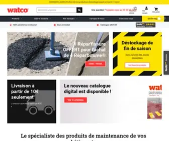 Watco.fr(Le leader des produits de rénovation des sols industriels à destination des professionnels) Screenshot