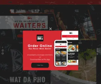 Watdaphorestaurant.com(Wat Da Pho) Screenshot