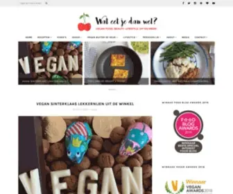 Wateetjedanwel.nl(Vegan food) Screenshot