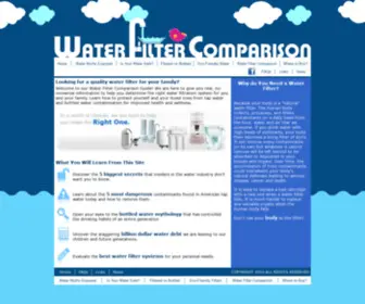 Water-Filter-Comparisons.com(Water Filter Comparison & Selection Guide & Reviews) Screenshot