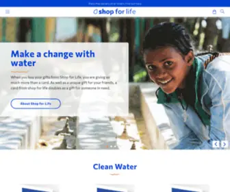 Wateraidshop.co.uk(Shop for Life) Screenshot