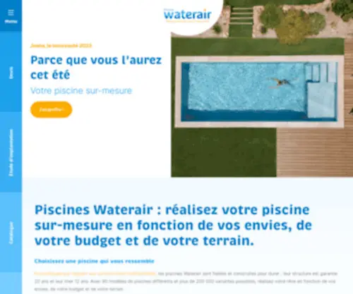 Waterair.ch(Piscines Waterair) Screenshot