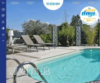 Waterair.fr(Piscines Waterair vous accompagne dans le choix et la construction de votre piscine) Screenshot