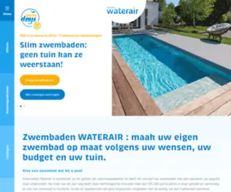 Waterair.nl(Zwembadbouwer & fabrikant van zwembadpakketten) Screenshot