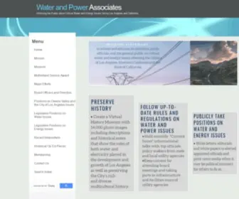 Waterandpower.org(Water and Power Associates) Screenshot