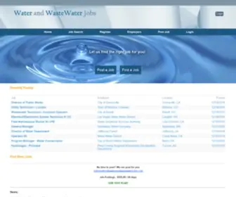 Waterandwastewaterjobs.com(Water and WasteWater Jobs) Screenshot