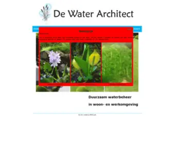 Waterarchitect.be(De Water Architect) Screenshot