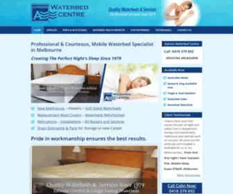 Waterbedmelbourne.com.au(Quality Waterbeds and Waterbed Services Melbourne) Screenshot