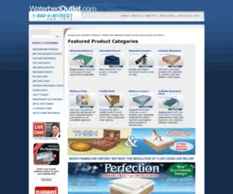 Waterbedoutlet.com(Free Shipping on all waterbed mattresses) Screenshot