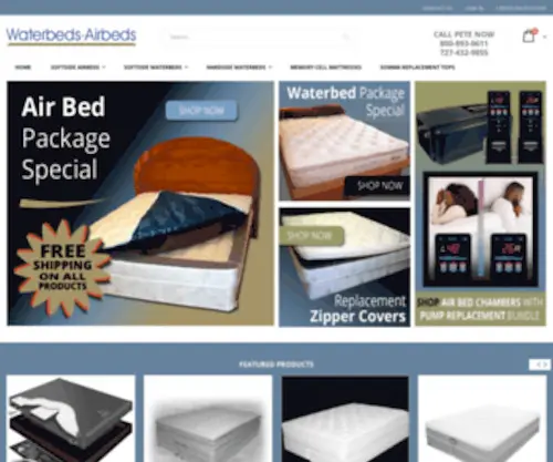 Waterbeds-Airbeds.com(Waterbeds, Etc) Screenshot