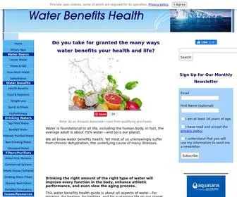 Waterbenefitshealth.com(Water benefits health and water filter reviews) Screenshot