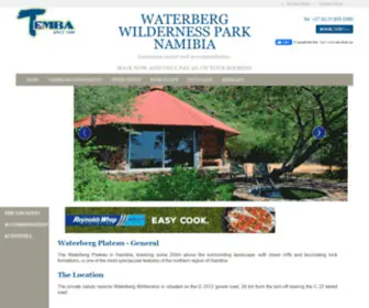 Waterbergnamibia.net(Waterberg Wilderness park) Screenshot
