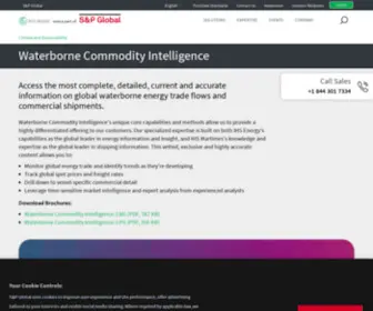 Waterborneenergy.com(Waterborne Commodity Intelligence) Screenshot