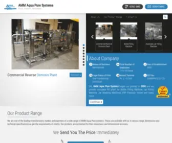 Waterbottlingplants.com(AMM Aqua Pure Systems) Screenshot