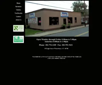 Waterburyautosalvage.com(Waterbury Auto) Screenshot