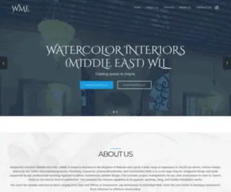 Watercolorinteriors.com(Interior Contracting Company in Bahrain) Screenshot