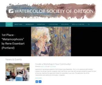 Watercolorsocietyoforegon.com(Watercolor Society of Oregon) Screenshot