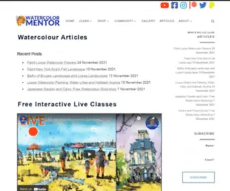 Watercolourmentor.com(Watercolour Mentor) Screenshot