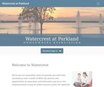 Watercrestatparkland.net(Watercrest at Parkland) Screenshot