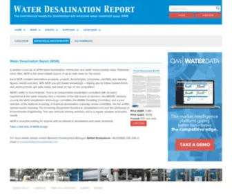 Waterdesalreport.com(Water Desalination Report Pages Wdr Catalogue) Screenshot