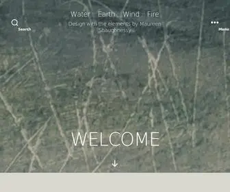 Waterearthwindfire.com(Design with the elements by Maureen Shaughnessy) Screenshot