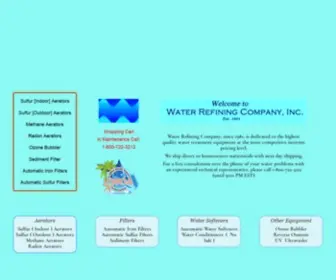 Waterefining.com(Water Refining Company) Screenshot