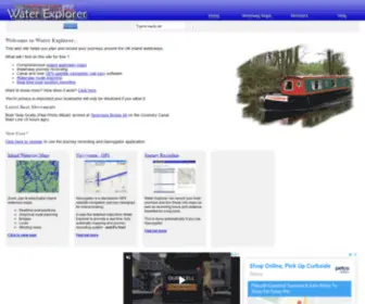 Waterexplorer.co.uk(Water Explorer) Screenshot