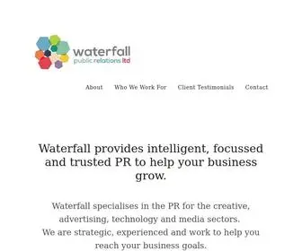 Waterfallpr.com(Public relations) Screenshot