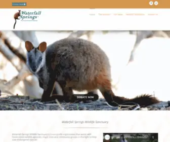 Waterfallsprings.org(Waterfall Springs Wildlife Sanctuary) Screenshot
