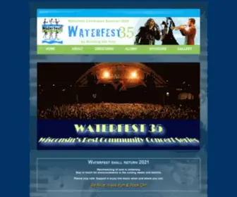 Waterfest.org(Oshkosh Waterfest Rocking the Fox) Screenshot