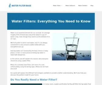 Waterfilterbase.com(Best Water Filters 2020) Screenshot