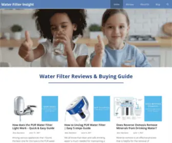 Waterfilterinsight.com(Water Filter Insight) Screenshot