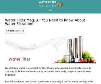 Waterfiltermag.com(Water Filter Mag) Screenshot