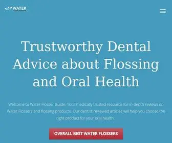 Waterflosserguide.com(Water Flosser Buyer's Guides and Reviews By Dentists) Screenshot