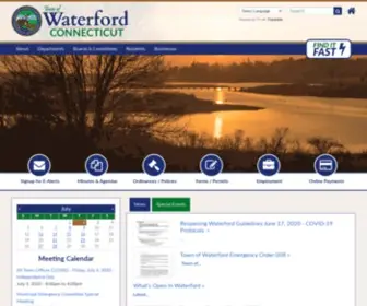 Waterfordct.org(Town of Waterford) Screenshot