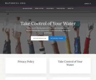 Waterforlifeconf2015.org(Take Control of Your Water) Screenshot