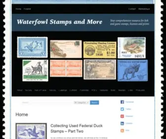 Waterfowlstampsandmore.com(Waterfowl Stamps and More) Screenshot