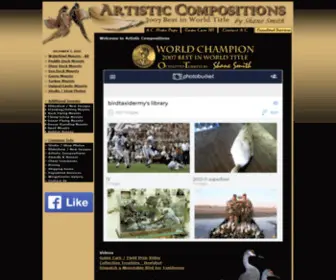 Waterfowltaxidermy.com(Waterfowl taxidermy by artistic compositions) Screenshot