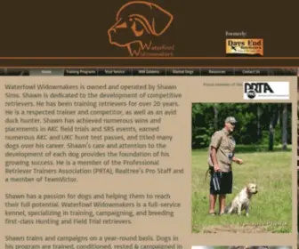 Waterfowlwidowmakers.com(Southeast Retriever Training) Screenshot