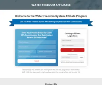 Waterfreedomaffiliates.com(Water Freedom Affiliates) Screenshot