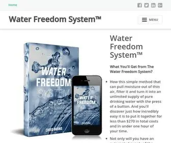 Waterfreedomsystem.org(Water Freedom System) Screenshot