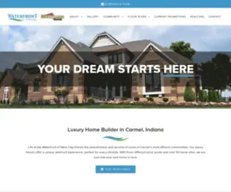 Waterfrontofwestclay.com(Carmel Custom Home Builder) Screenshot